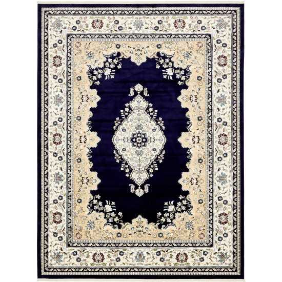 Rug Unique Loom Narenj Navy Blue Rectangular 13' 0 x 19' 8