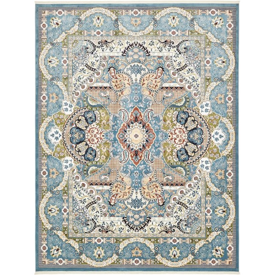 Rug Unique Loom Narenj Blue Rectangular 13' 0 x 19' 8