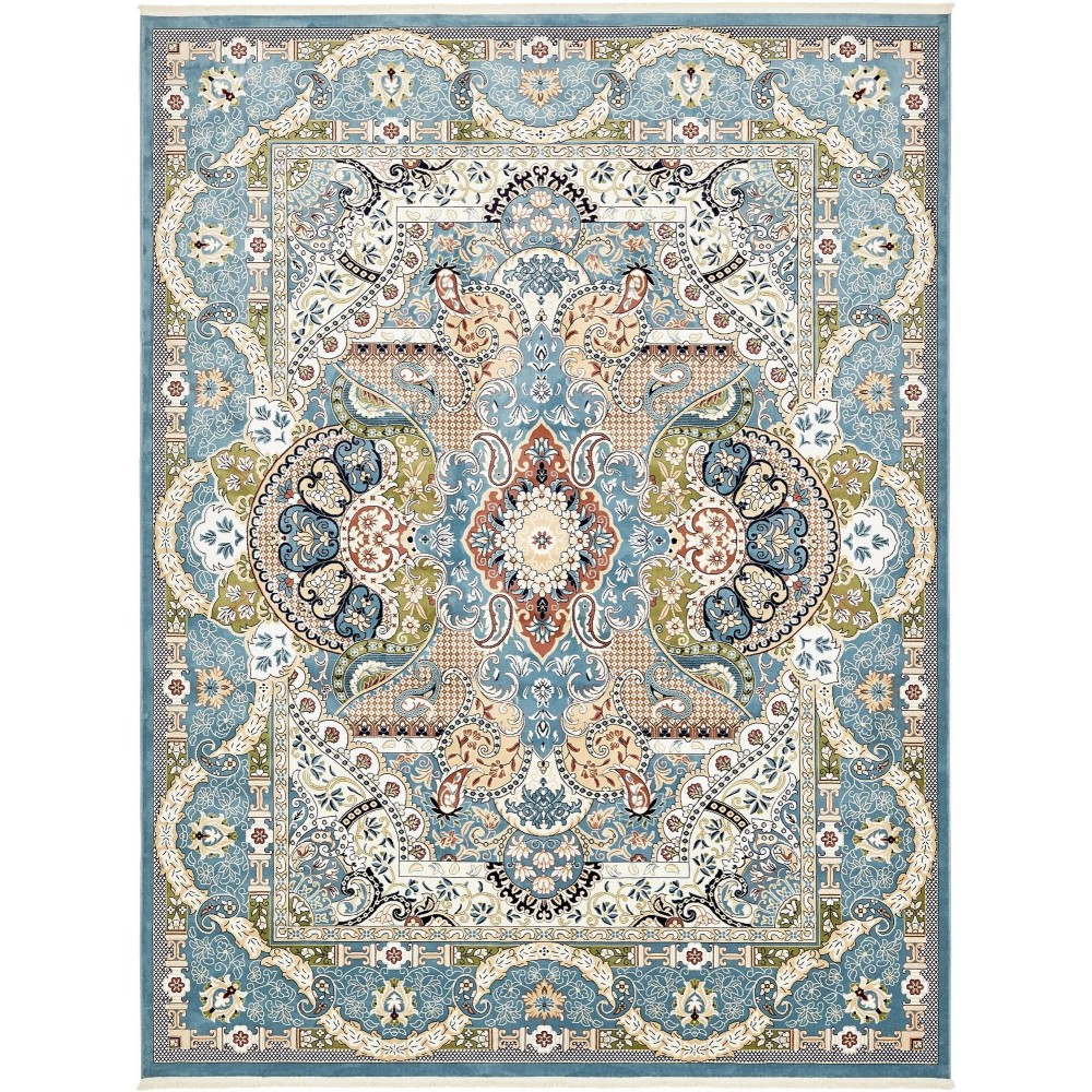 Rug Unique Loom Narenj Blue Rectangular 13' 0 x 19' 8 Rug Unique Loom Narenj Blue Rectangular 13' 0 x 19' 8