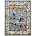Rug Unique Loom Narenj Blue Rectangular 13' 0 x 19' 8