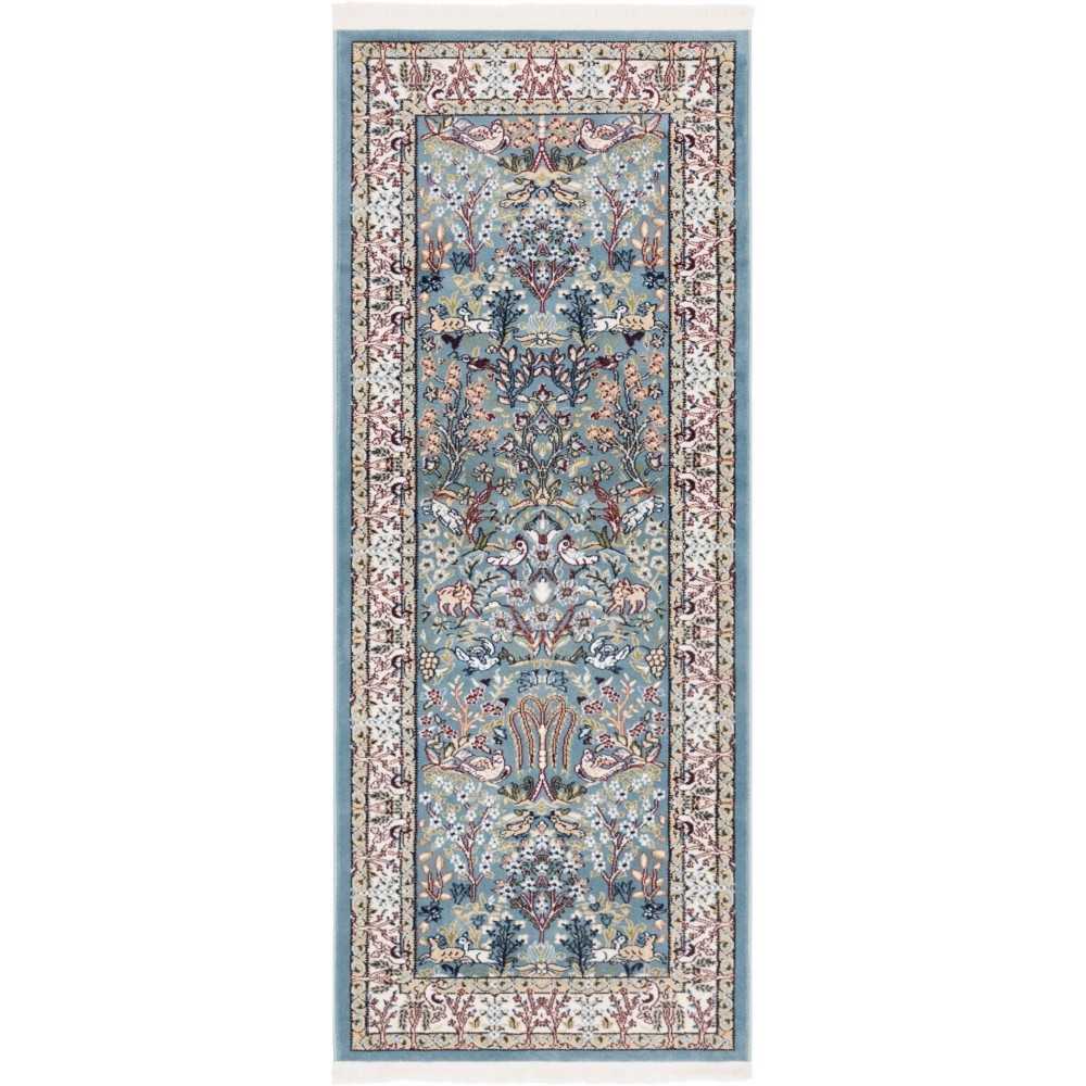 Rug Unique Loom Narenj Blue Runner 2' 6 x 6' 0 Rug Unique Loom Narenj Blue Runner 2' 6 x 6' 0