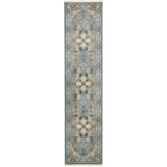 Rug Unique Loom Narenj Blue Runner 3' 0 x 13' 0