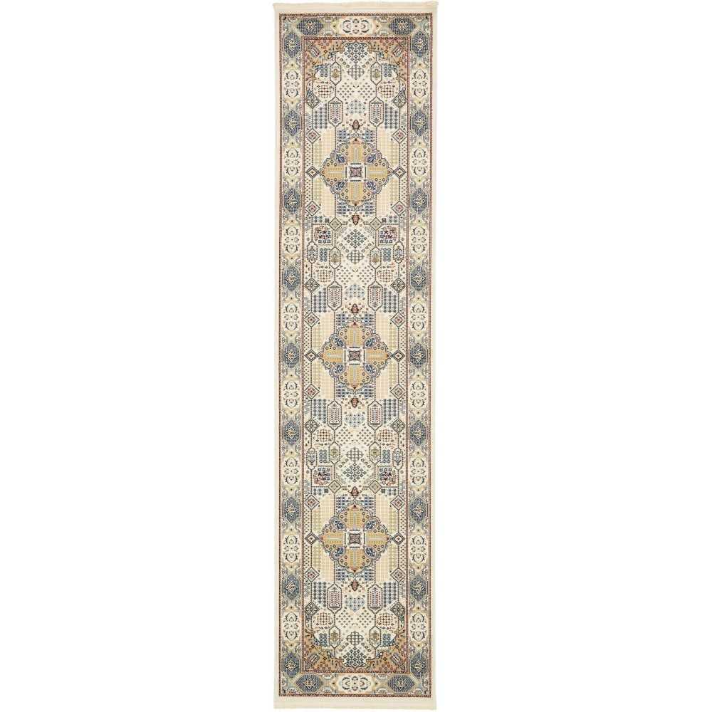 Rug Unique Loom Narenj Ivory Runner 3' 0 x 13' 0 Rug Unique Loom Narenj Ivory Runner 3' 0 x 13' 0