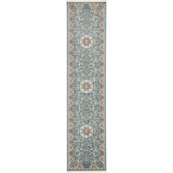 Rug Unique Loom Narenj Blue Runner 3' 0 x 13' 0