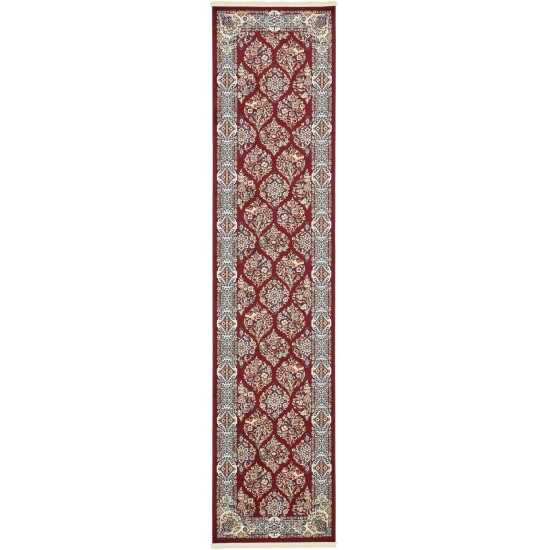 Rug Unique Loom Narenj Burgundy Runner 3' 0 x 13' 0