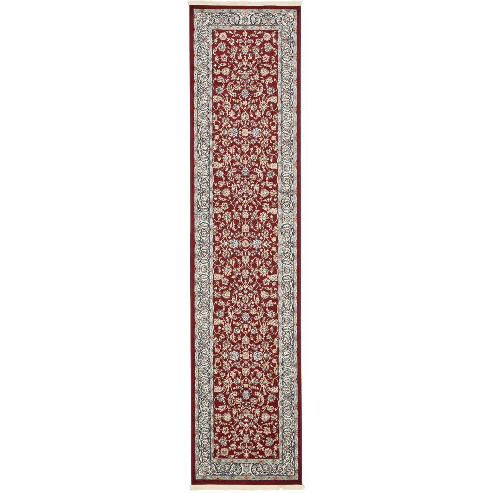 Rug Unique Loom Narenj Burgundy Runner 3' 0 x 13' 0