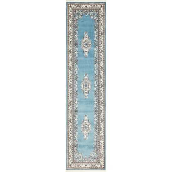 Rug Unique Loom Narenj Blue Runner 3' 0 x 13' 0