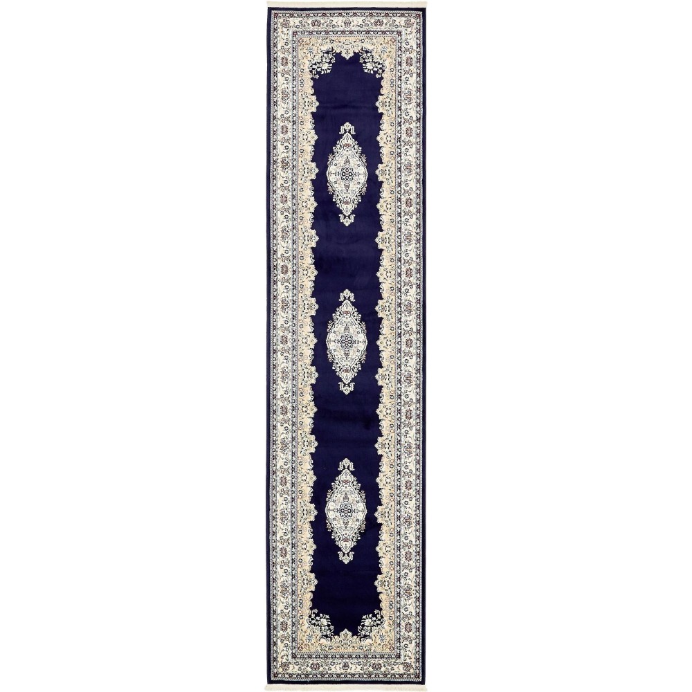 Rug Unique Loom Narenj Navy Blue Runner 3' 0 x 13' 0