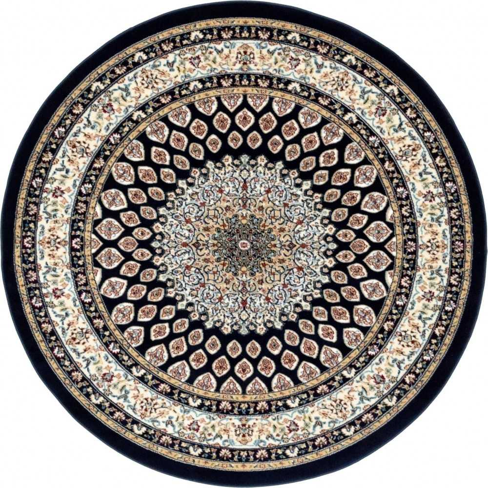 Rug Unique Loom Narenj Navy Blue Round 5' 0 x 5' 0 Rug Unique Loom Narenj Navy Blue Round 5' 0 x 5' 0