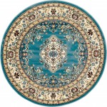 Rug Unique Loom Narenj Blue Round 5' 0 x 5' 0
