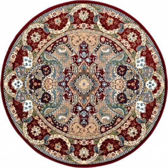 Rug Unique Loom Narenj Burgundy Round 5' 0 x 5' 0