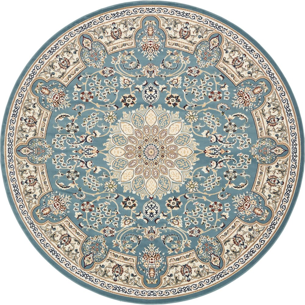 Rug Unique Loom Narenj Blue Round 10' 0 x 10' 0 Rug Unique Loom Narenj Blue Round 10' 0 x 10' 0