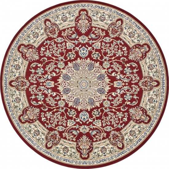 Rug Unique Loom Narenj Burgundy Round 10' 0 x 10' 0