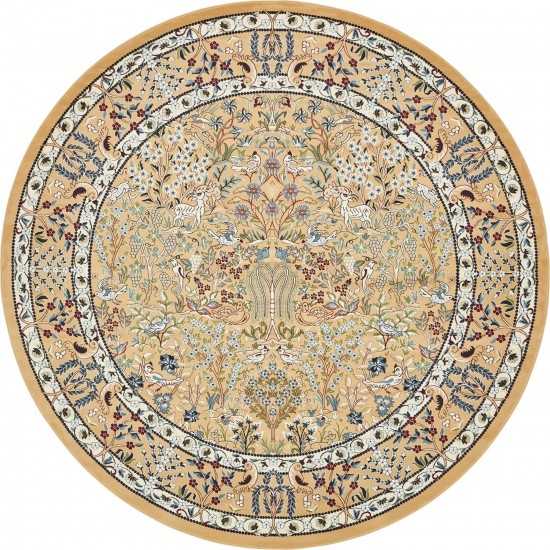 Rug Unique Loom Narenj Beige Round 10' 0 x 10' 0