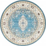 Rug Unique Loom Narenj Blue Round 10' 0 x 10' 0