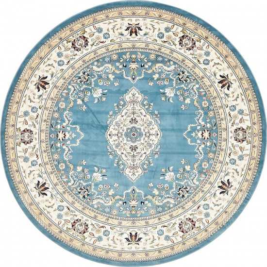 Rug Unique Loom Narenj Blue Round 10' 0 x 10' 0