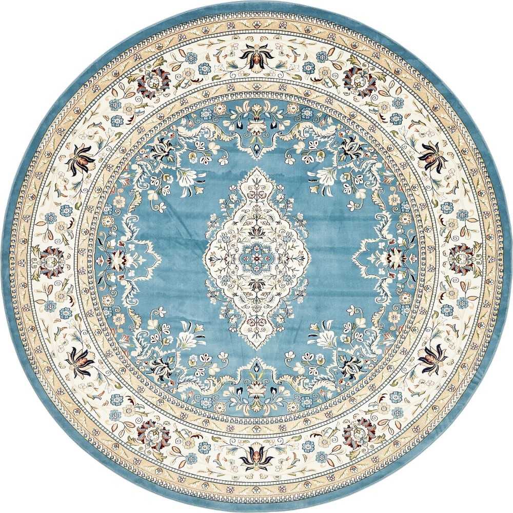 Rug Unique Loom Narenj Blue Round 10' 0 x 10' 0 Rug Unique Loom Narenj Blue Round 10' 0 x 10' 0