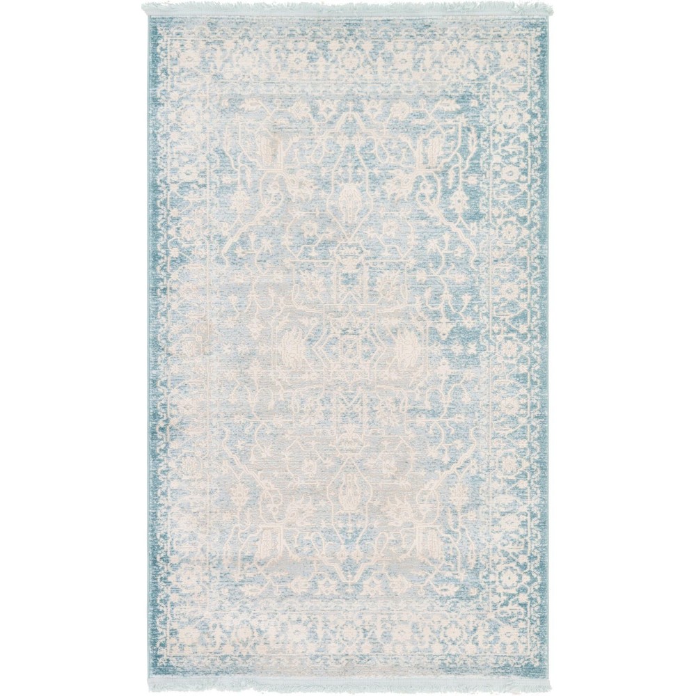 Rug Unique Loom New Classical Blue Rectangular 3' 3 x 5' 3