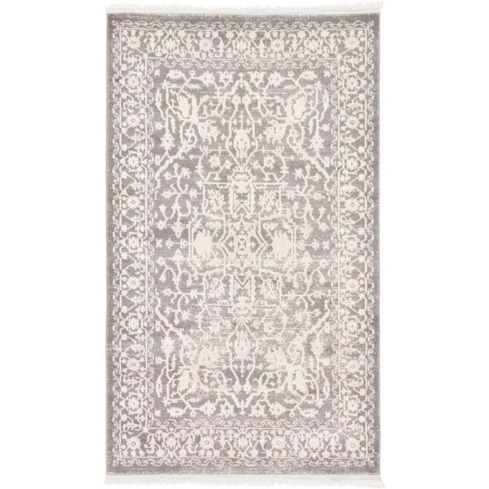 Rug Unique Loom New Classical Gray Rectangular 3' 3 x 5' 3