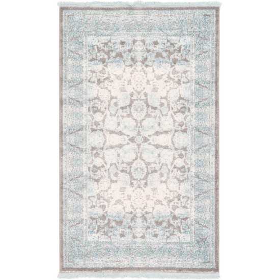 Rug Unique Loom New Classical Blue Rectangular 3' 3 x 5' 3