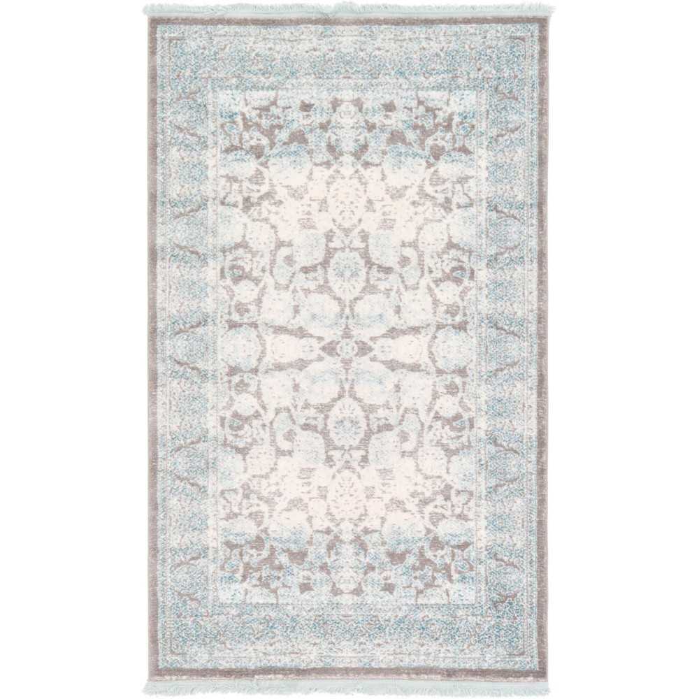 Rug Unique Loom New Classical Blue Rectangular 3' 3 x 5' 3 Rug Unique Loom New Classical Blue Rectangular 3' 3 x 5' 3