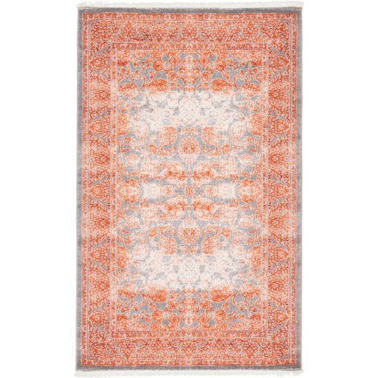 Rug Unique Loom New Classical Terracotta Rectangular 3' 3 x 5' 3