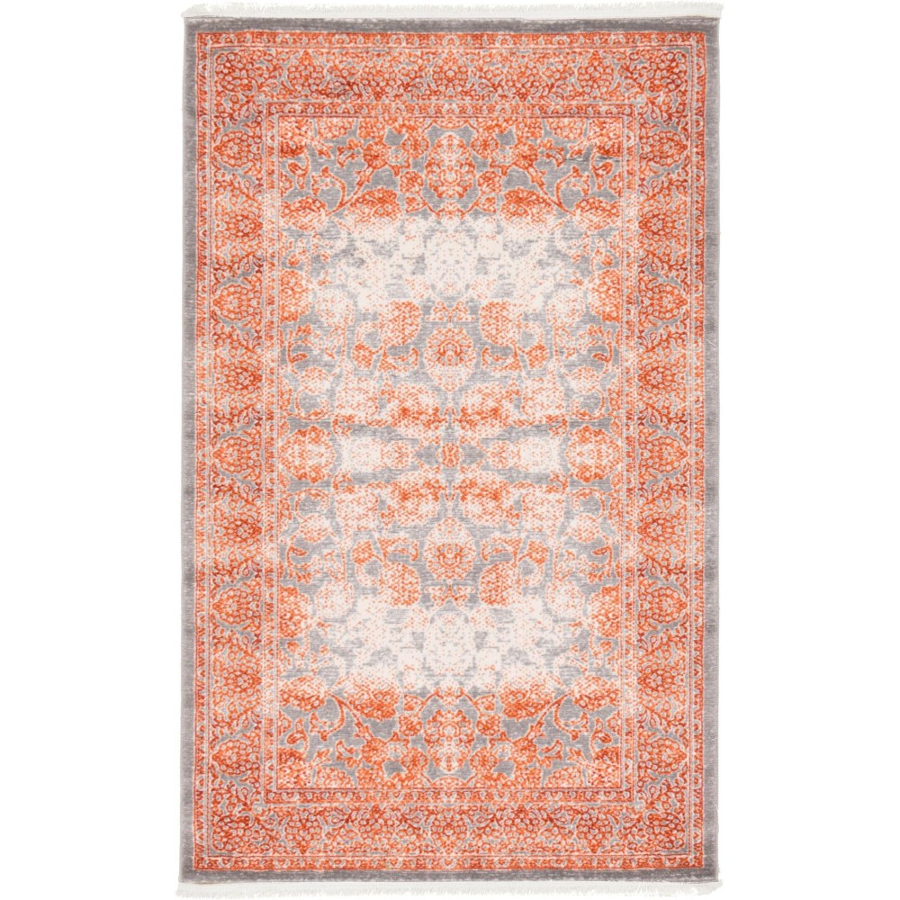 Rug Unique Loom New Classical Terracotta Rectangular 3' 3 x 5' 3 Rug Unique Loom New Classical Terracotta Rectangular 3' 3 x 5' 3