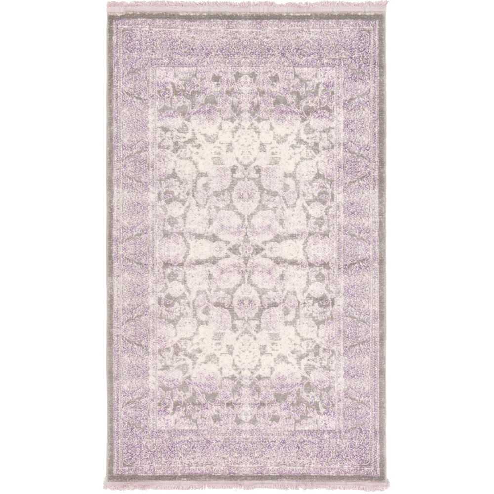 Rug Unique Loom New Classical Purple Rectangular 3' 3 x 5' 3 Rug Unique Loom New Classical Purple Rectangular 3' 3 x 5' 3