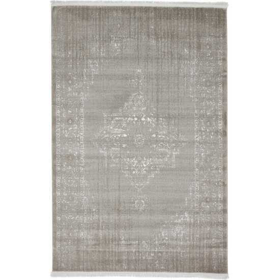 Rug Unique Loom New Classical Gray Rectangular 4' 0 x 6' 0