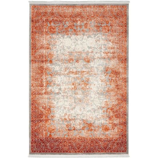 Rug Unique Loom New Classical Terracotta Rectangular 4' 0 x 6' 0