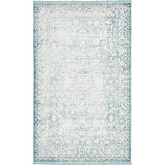 Rug Unique Loom New Classical Blue Rectangular 5' 0 x 8' 0