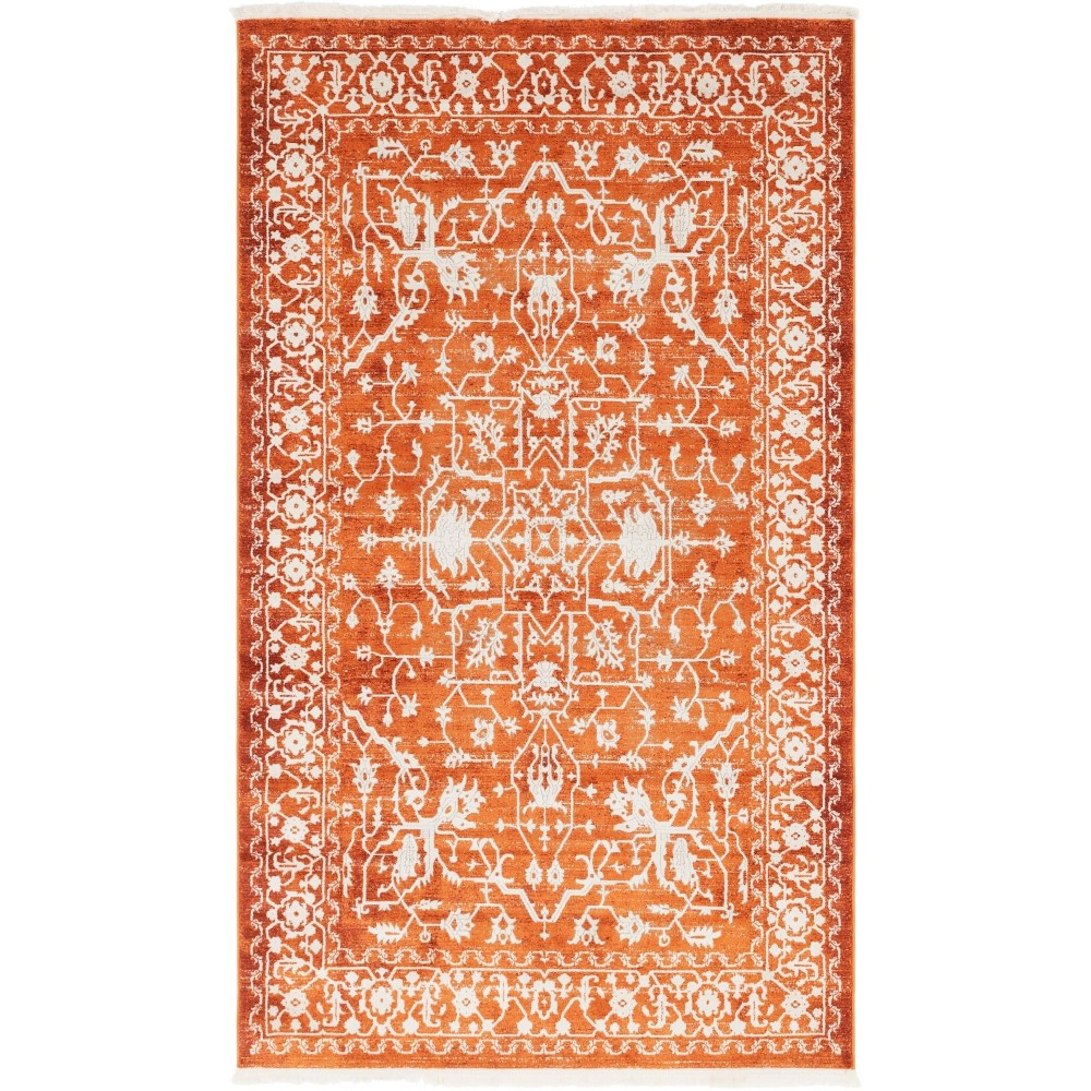 Rug Unique Loom New Classical Terracotta Rectangular 5' 0 x 8' 0 Rug Unique Loom New Classical Terracotta Rectangular 5' 0 x 8' 0