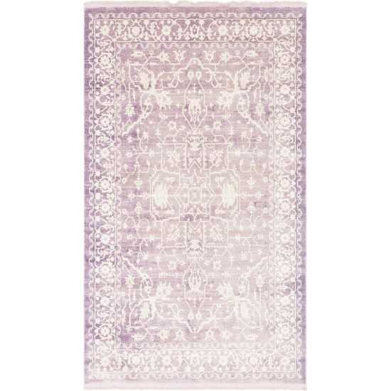 Rug Unique Loom New Classical Purple Rectangular 5' 0 x 8' 0