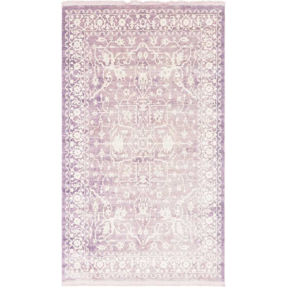 Rug Unique Loom New Classical Purple Rectangular 5' 0 x 8' 0