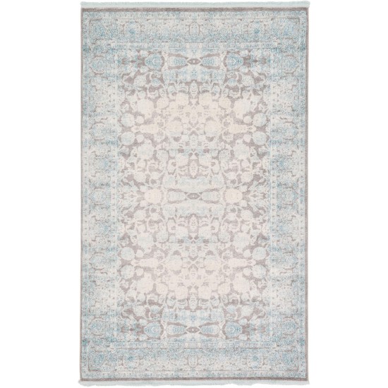 Rug Unique Loom New Classical Blue Rectangular 5' 0 x 8' 0