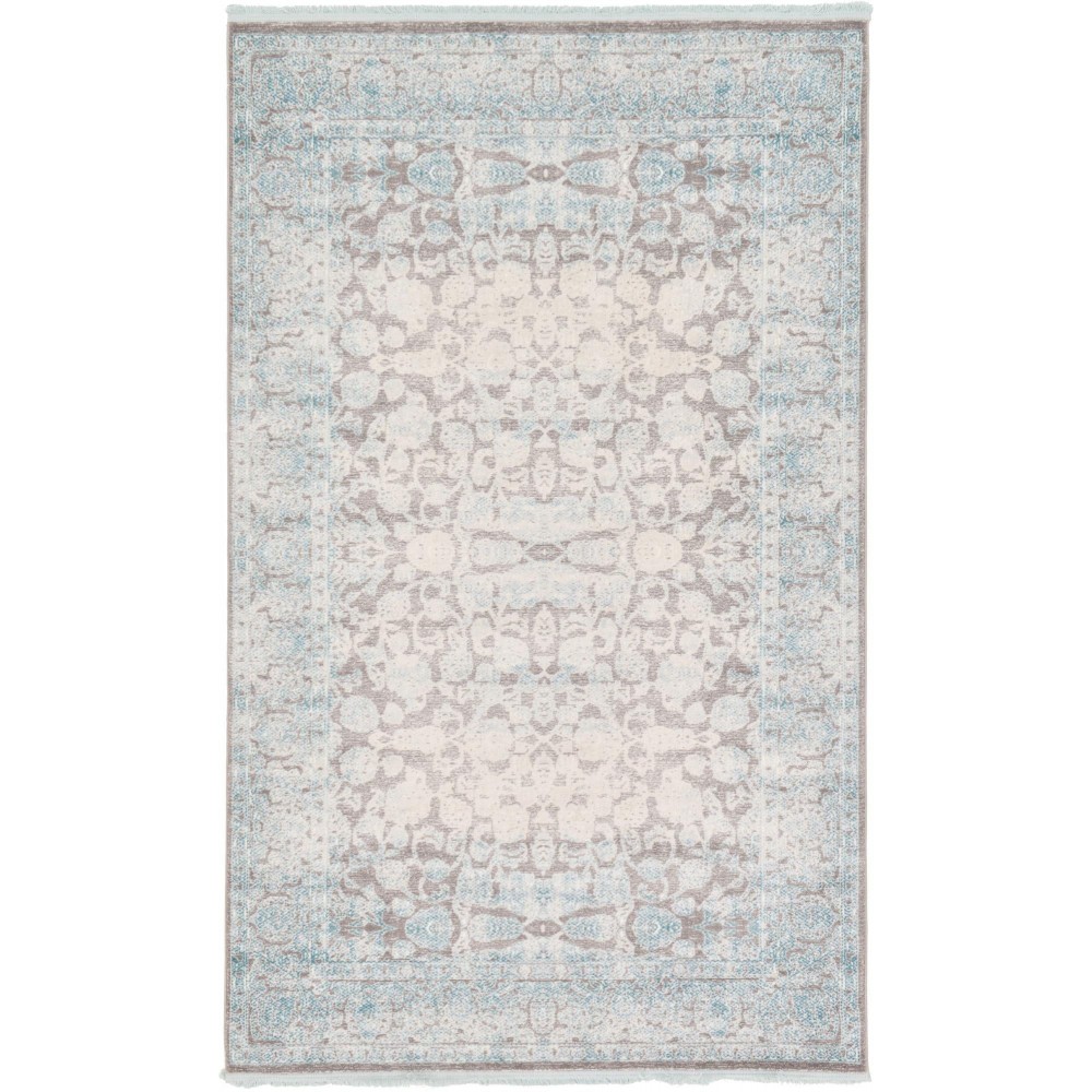 Rug Unique Loom New Classical Blue Rectangular 5' 0 x 8' 0