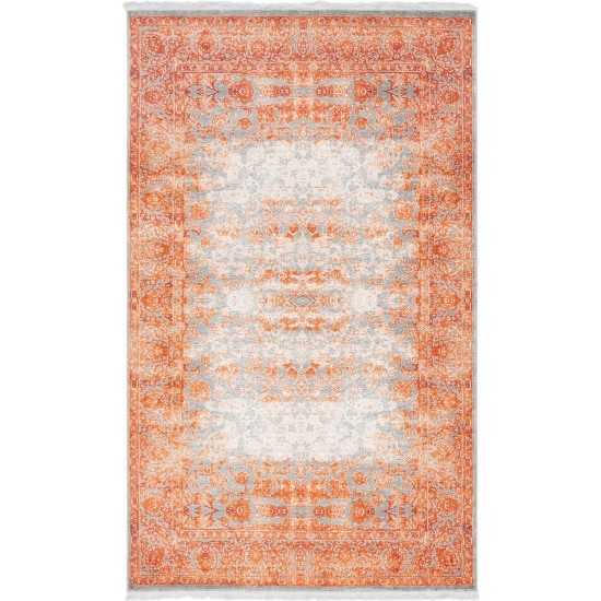 Rug Unique Loom New Classical Terracotta Rectangular 5' 0 x 8' 0