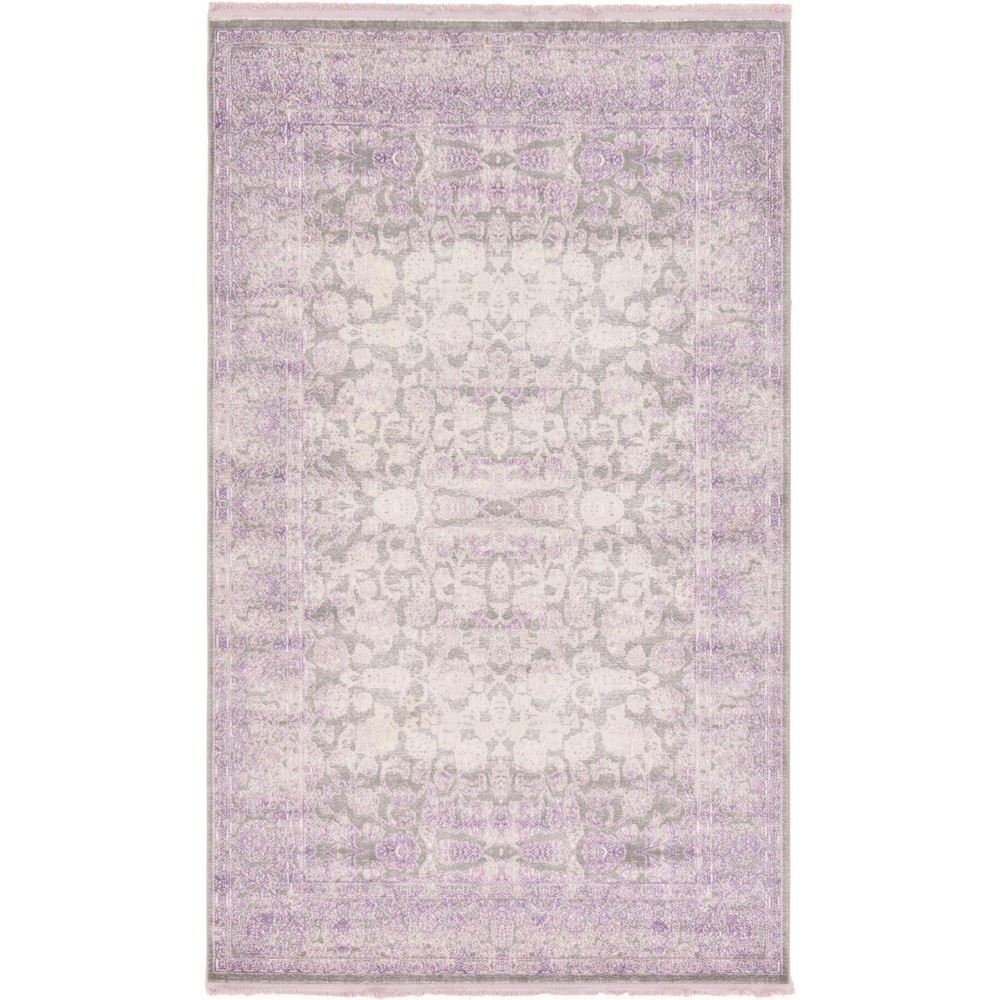 Rug Unique Loom New Classical Purple Rectangular 5' 0 x 8' 0 Rug Unique Loom New Classical Purple Rectangular 5' 0 x 8' 0