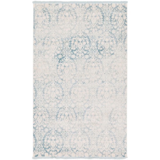 Rug Unique Loom New Classical Light Blue Rectangular 5' 0 x 8' 0