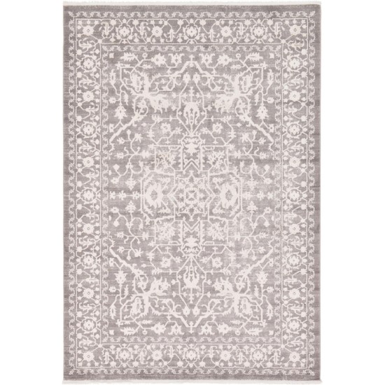 Rug Unique Loom New Classical Gray Rectangular 7' 0 x 10' 0