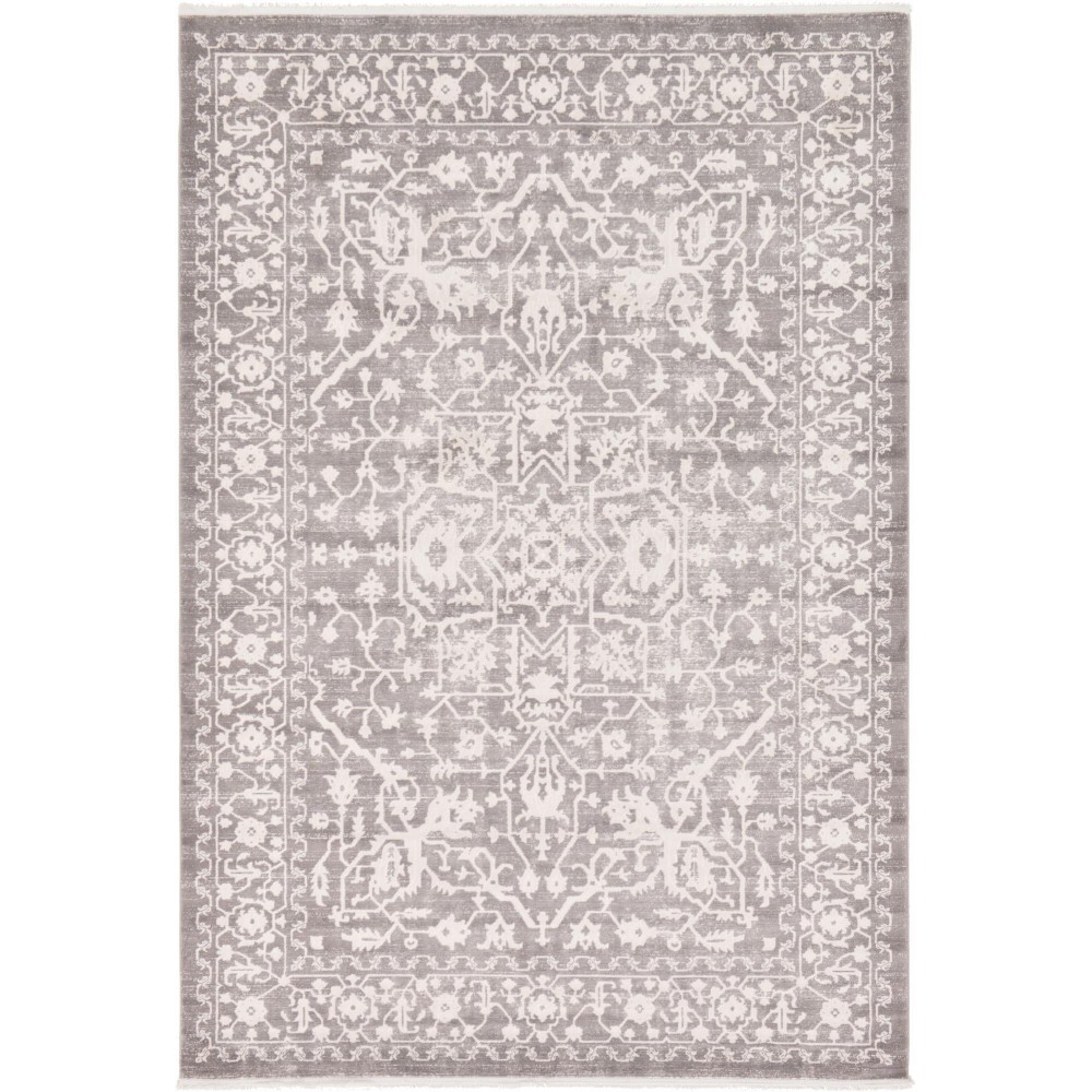 Rug Unique Loom New Classical Gray Rectangular 7' 0 x 10' 0 Rug Unique Loom New Classical Gray Rectangular 7' 0 x 10' 0