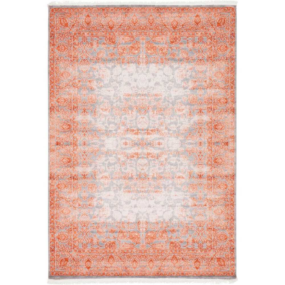 Rug Unique Loom New Classical Terracotta Rectangular 7' 0 x 10' 0