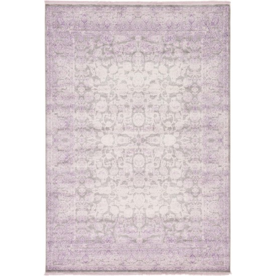 Rug Unique Loom New Classical Purple Rectangular 7' 0 x 10' 0