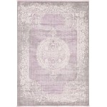 Rug Unique Loom New Classical Purple Rectangular 7' 0 x 10' 0