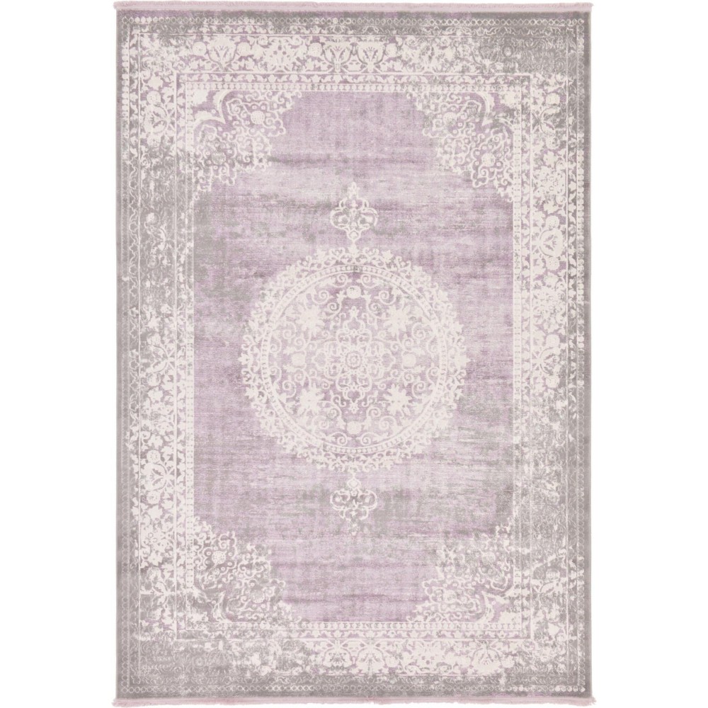 Rug Unique Loom New Classical Purple Rectangular 7' 0 x 10' 0 Rug Unique Loom New Classical Purple Rectangular 7' 0 x 10' 0
