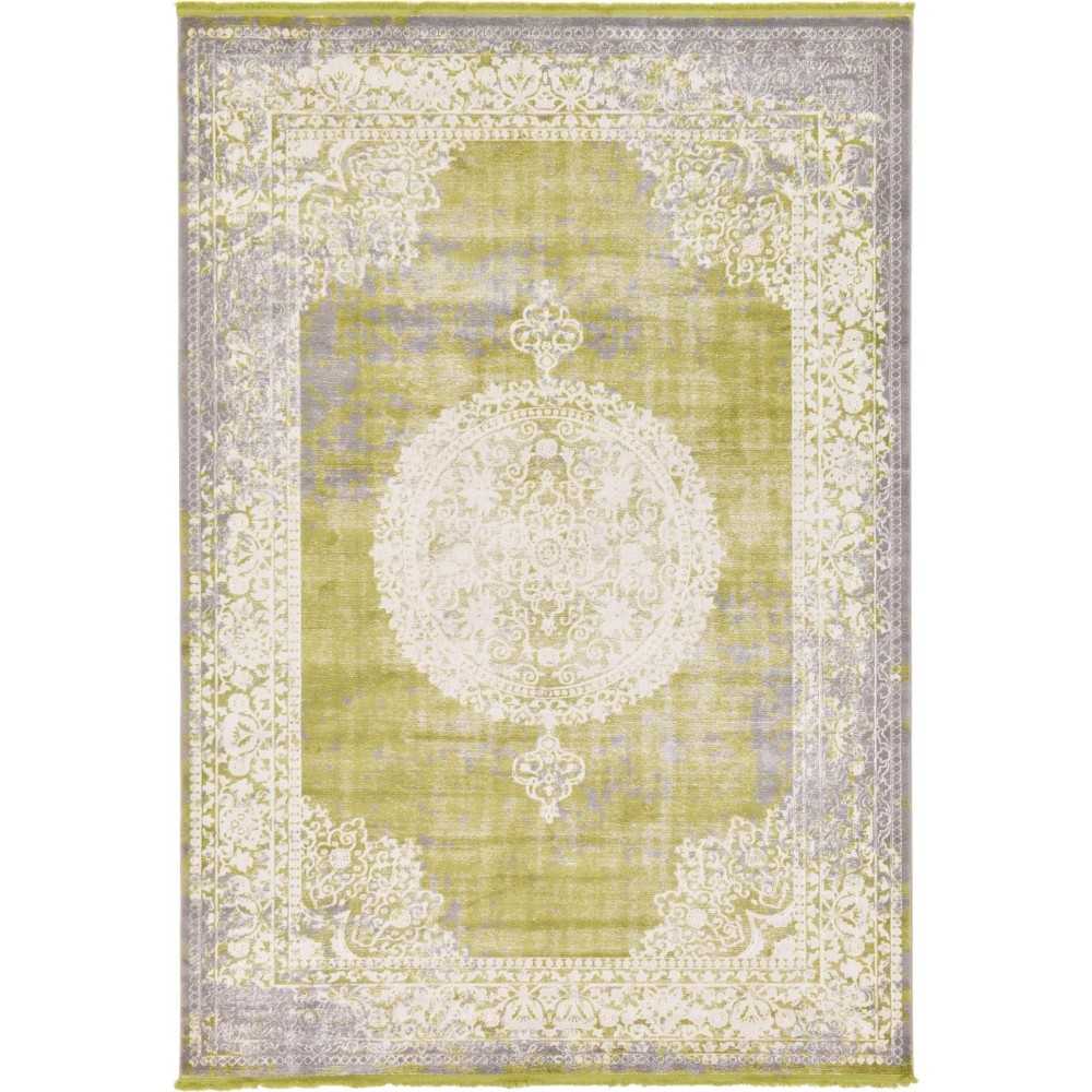 Rug Unique Loom New Classical Light Green Rectangular 7' 0 x 10' 0 Rug Unique Loom New Classical Light Green Rectangular 7' 0 x 10' 0