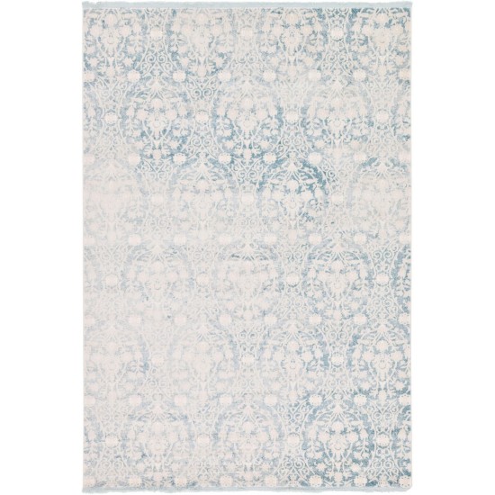 Rug Unique Loom New Classical Light Blue Rectangular 7' 0 x 10' 0