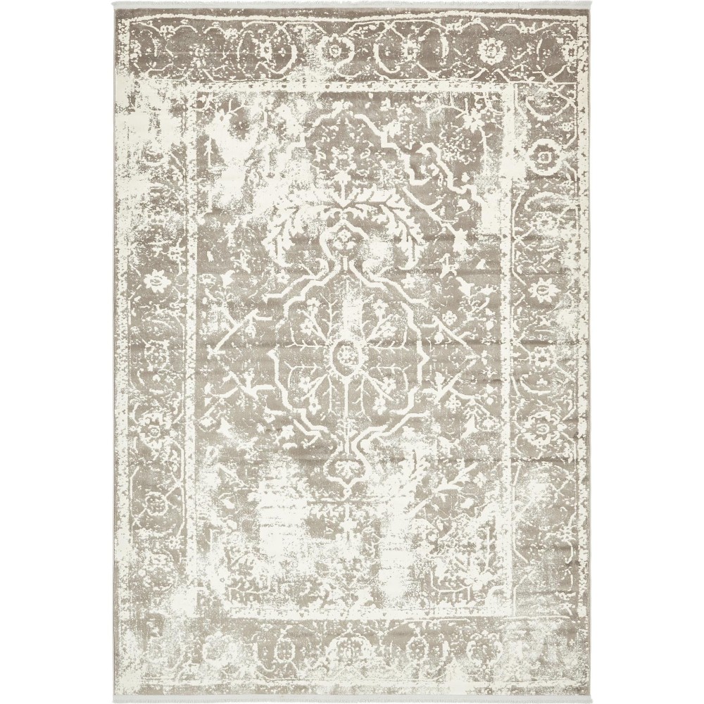 Rug Unique Loom New Classical Gray Rectangular 7' 0 x 10' 0 Rug Unique Loom New Classical Gray Rectangular 7' 0 x 10' 0