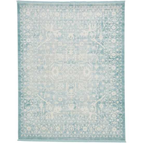 Rug Unique Loom New Classical Blue Rectangular 8' 0 x 10' 0