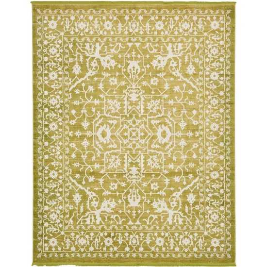 Rug Unique Loom New Classical Light Green Rectangular 8' 0 x 10' 0